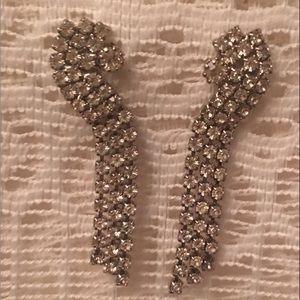 Rhinestone Earrings Small Delicate